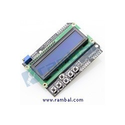 Shield LCD 2x16 azul + Teclado