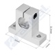 Soporte vertical Eje Guia 10mm.