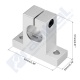 Soporte vertical Eje Guia 20mm.
