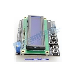 Shield LCD 2x16 azul + Teclado  Keypad 