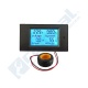 LCD digital con voltímetro y amperímetro (AC)