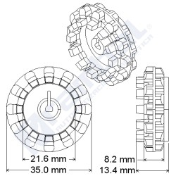 Pololu Wheel 42x19mm Pair