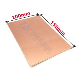 Tarjeta PCB Virgen Doble Cara - Copper Double Side Plate 100x70mm