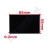 Tarjeta Aluminio Negro Grabado Láser CNC – Aluminium Alloy Plate Card BLACK 55x85mm