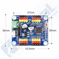 Driver Controlador Servomotores 16 canales USB