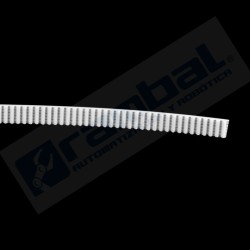 Correa Dentada abierta 2GT 10mm color blanco 1M