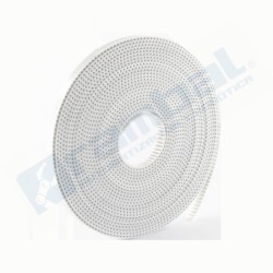 Correa Dentada abierta 2GT 10mm color blanco 1M