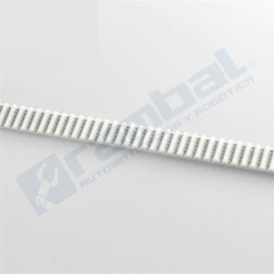 Correa Dentada abierta 2GT 10mm color blanco 1M