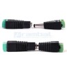 Adaptador DC Macho-Hembra 5,5x2,1mm con tornillos