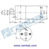 Motor DC Engranaje Alto Torque 3-24Vdc-108RPM