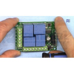 Kit de Reles Inalámbricos con Control Remoto RF 433Mhz 4 Canales