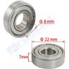 608ZZ, Rodamiento de bolas (8 x 22 x 7mm)