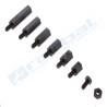 Kit de espaciadores hexagonales de M-F negro