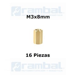 Set Espaciadores Hexagonales Pilar M3.