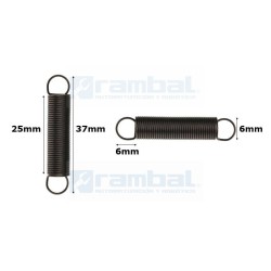 Resorte acero 37x6mm