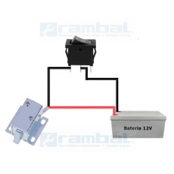 Cerradura Electromagnética 12V 0.4A