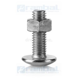 Set 20 Tornillos con Tuerca M3x6mm acero inoxidable