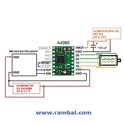 Driver A4988 Motor Paso a Paso