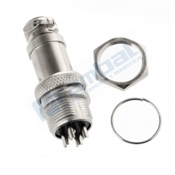 Enchufe 4-Pin 16mm GX16-4 Metal Macho y Hembra.
