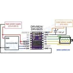 Driver para motores PAP DRV8825