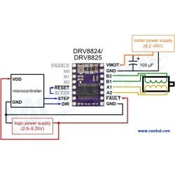 Driver para motores PAP DRV8825