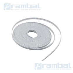Correa dentada de Distribucion Abierta GT2 de 10 mm, 5 mtrs.