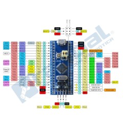 STM32F103C8T6 placa microcontroladora