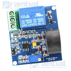 Modulo sensor de corriente alterna 5A, 12V con relé