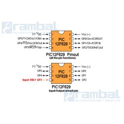 Microcontrolador PIC12F629 PDIP 8 pines