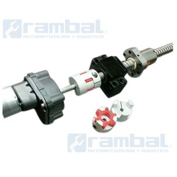 Flex Shaft Plum Coupler-Acople Motor Stepper 6.35x6.35 mm Industrial