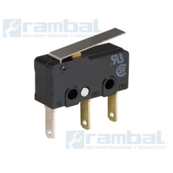 Interruptor final de carrera (limit switch), 5A 250VA, 3 pines