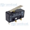 Interruptor final de carrera (limit switch), 5A 250VA, 3 pines