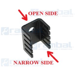 Disipador de calor de 10x15x20 mm, para componentes TO-220