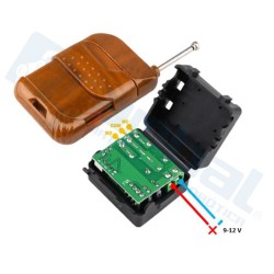 Módulo Relé inalámbrico 1 canal, 12 V, 315 MHz con Transmisor a distancia.
