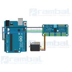 Módulo Driver I2C 16 Canales PWM PCA9685, Servo-Controlador (PCA9685 16 Channel PWM I2C Driver Module PCA9685, Servo Controller)