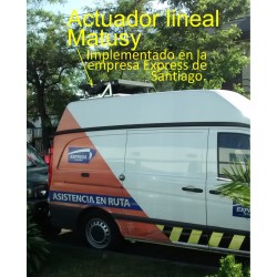Actuador 8" Motor Lineal Telescopico 12Volts IP65 08PZ 1000