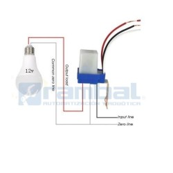 Interruptor con sensor automático de encendido y apagado 12V 10A