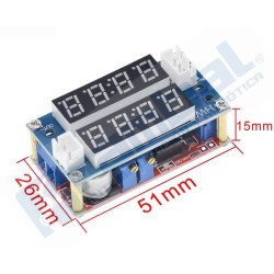 R-Regulador Conversor Step Down Voltaje Corriente XL4015 DC 5A Display
