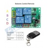 Kit de Reles Inalámbricos con Control Remoto RF 433Mhz 4 Canales