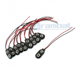 Conector 9[v] para arduino con terminal libre.