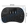 Mini Teclado inalámbrico con panel táctil.