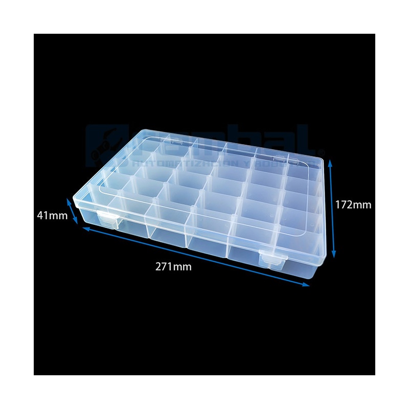 Paquete De 10 Cajas Organizadoras De Almacenamiento De Plástico  Transparente Par