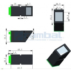 Fingerprint Lector huella dactilar AS608  JM-101B