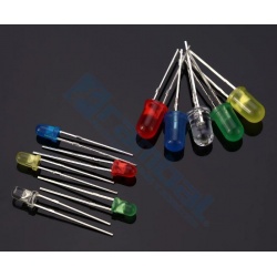 Kit de 300 diodos LED 5mm y 3mm 5 colores