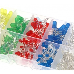 Kit de 300 diodos LED 5mm y 3mm 5 colores