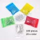 Pack 100 Diodos led 5mm transparentes de 5 colores, 20 Pcs cada color.