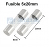 Fusible de tubo de vidrio 2 A