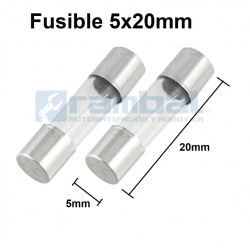 Fusible de tubo de vidrio 2.5 A