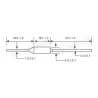 Fusible térmico RY142 - Dimensiones