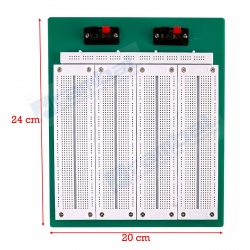 Protoboard 2900pts - Dimensiones